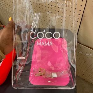 Clear coco mama bag